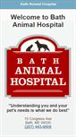 Mobile Screenshot of bathanimalhospital.com