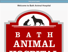 Tablet Screenshot of bathanimalhospital.com